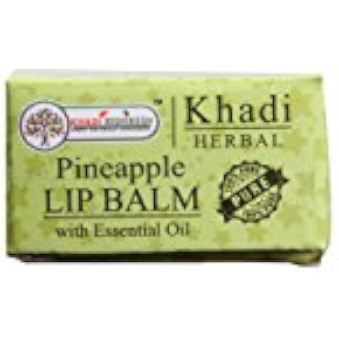 KHADI RISHIKESH HERBAL PINEAPPLE LIP BALM - 8GM - Image 1